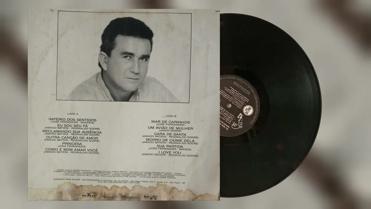 Eu Sou Seu Fã - Amado Batista - 1991 (LP Stereo - Lado B)