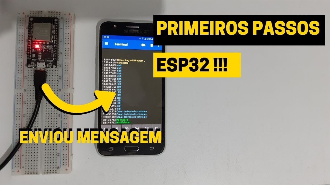 Primeiros passos no ESP32 (Instalação, primeiro programa, conexão)