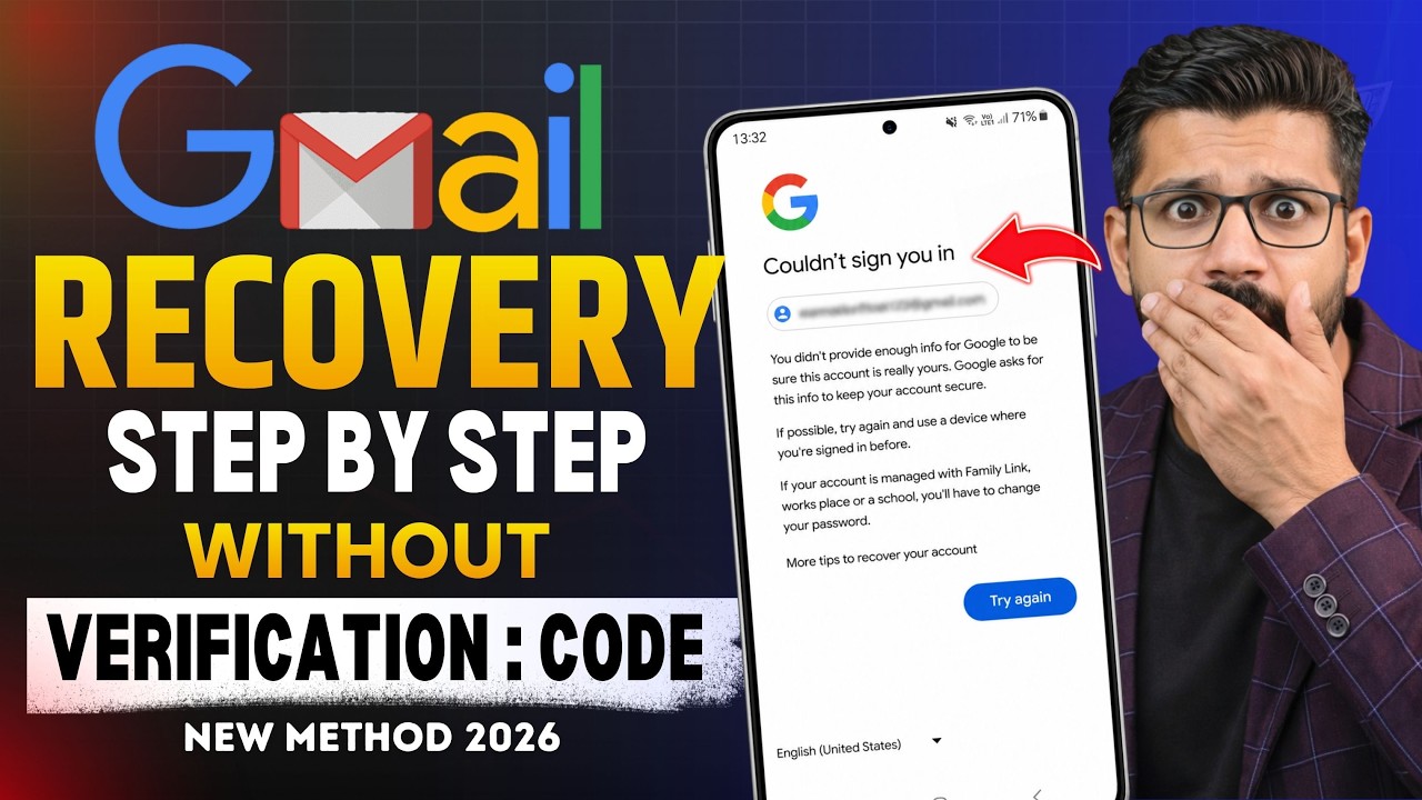 How to Recover Gmail account | Gmail Recovery without Verification Code | 2 Step Verification Gmail