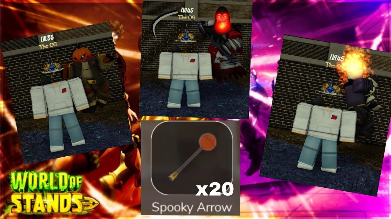 World Of Stands | Using 20 spooky arrows (I get 2 limited skin with trait)