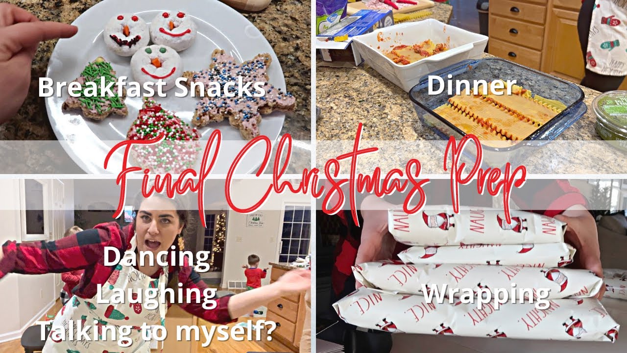 SO MUCH TO STILL DO! CHRISTMAS EVE MEAL PREP | PREP FOR CHRISTMAS EVE + CHRISTMAS | DITL OF A MOM