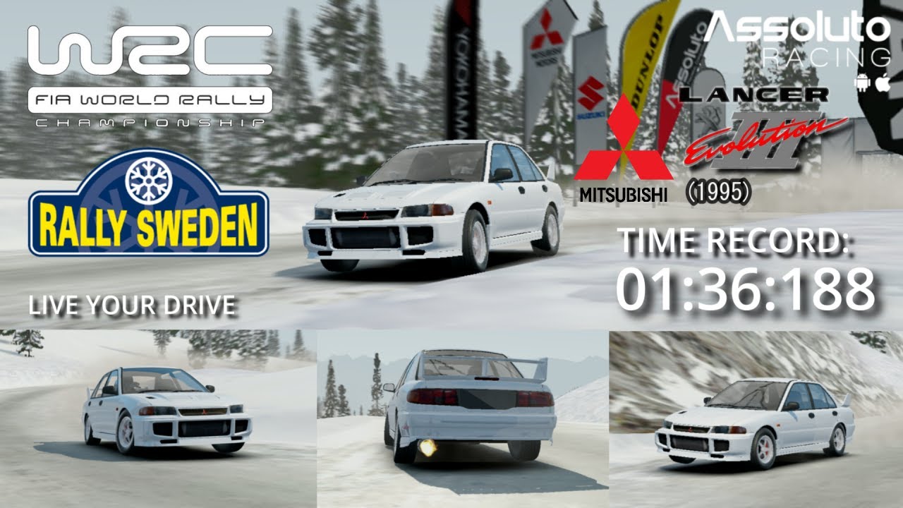 Assoluto Racing | Mitsubishi Lancer Evolution III - Rally Sweden [1:36:188] (Gameplay)