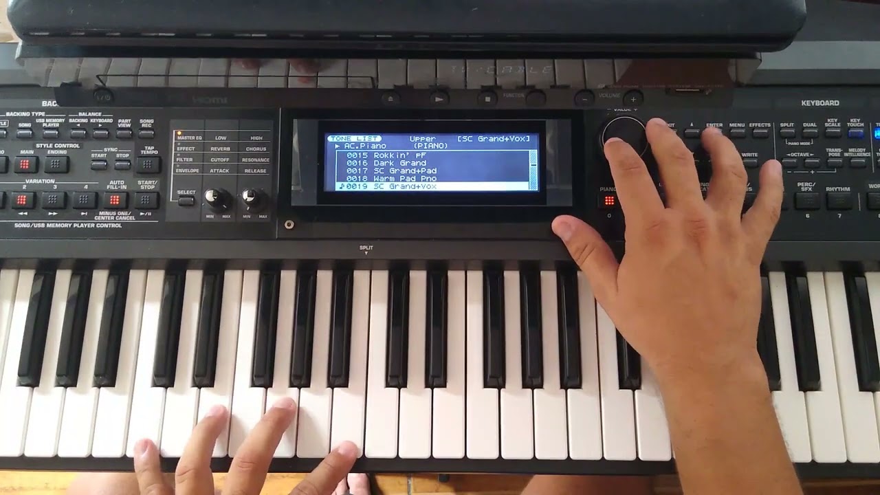 Demo Roland GW-8 Pianos acústico  originais use fone 🎧