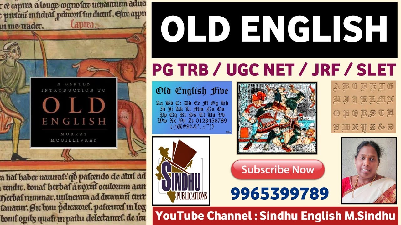 Old English / History of English / PG TRB English / UGC NET / JRF / SLET @Sindhu English M.Sindhu