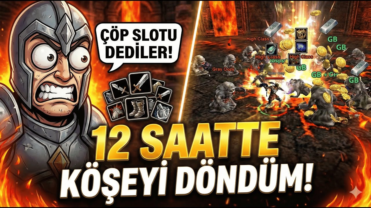 Knight Online 12 Saat Gray Oozy FarmI &Ccedil;&Ouml;P SLOTU DEDİLER