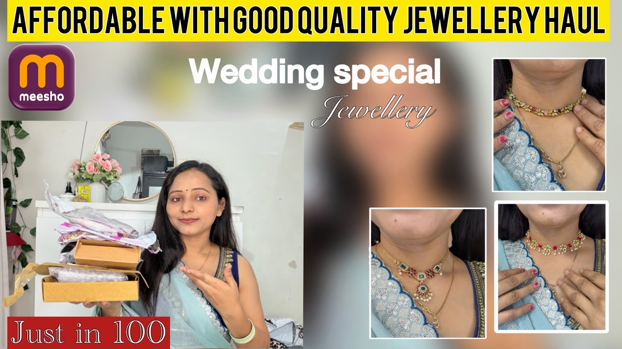 Jewellery haul! Meesho affordable and good quality jwellery / starting 100₹