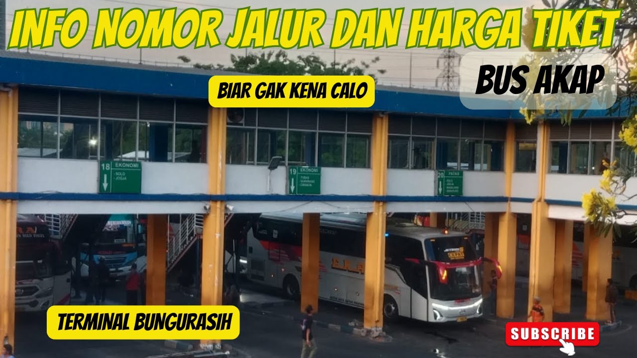 Info Nomor Jalur & Daftar Harga Resmi Bus AKAP di Terminal Bungurasih. Awas Kena Calo! 