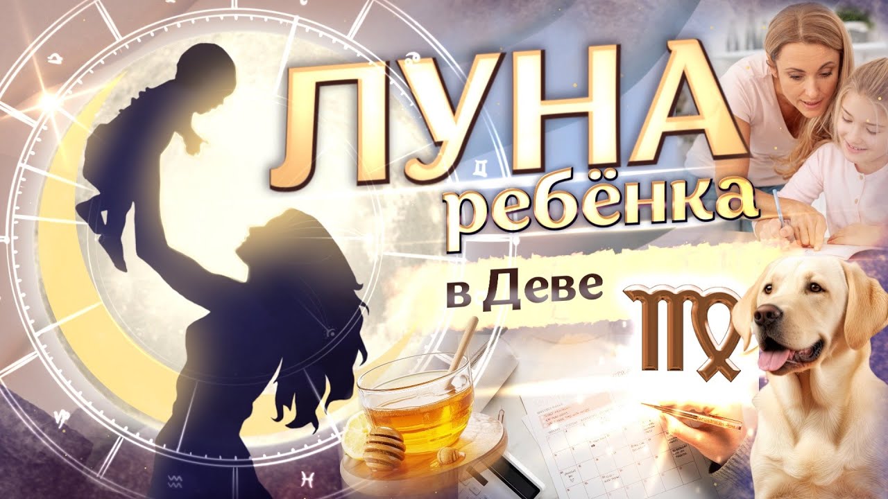 🌙 Луна в ♍Деве у ребёнка в натальной карте (гороскопе)