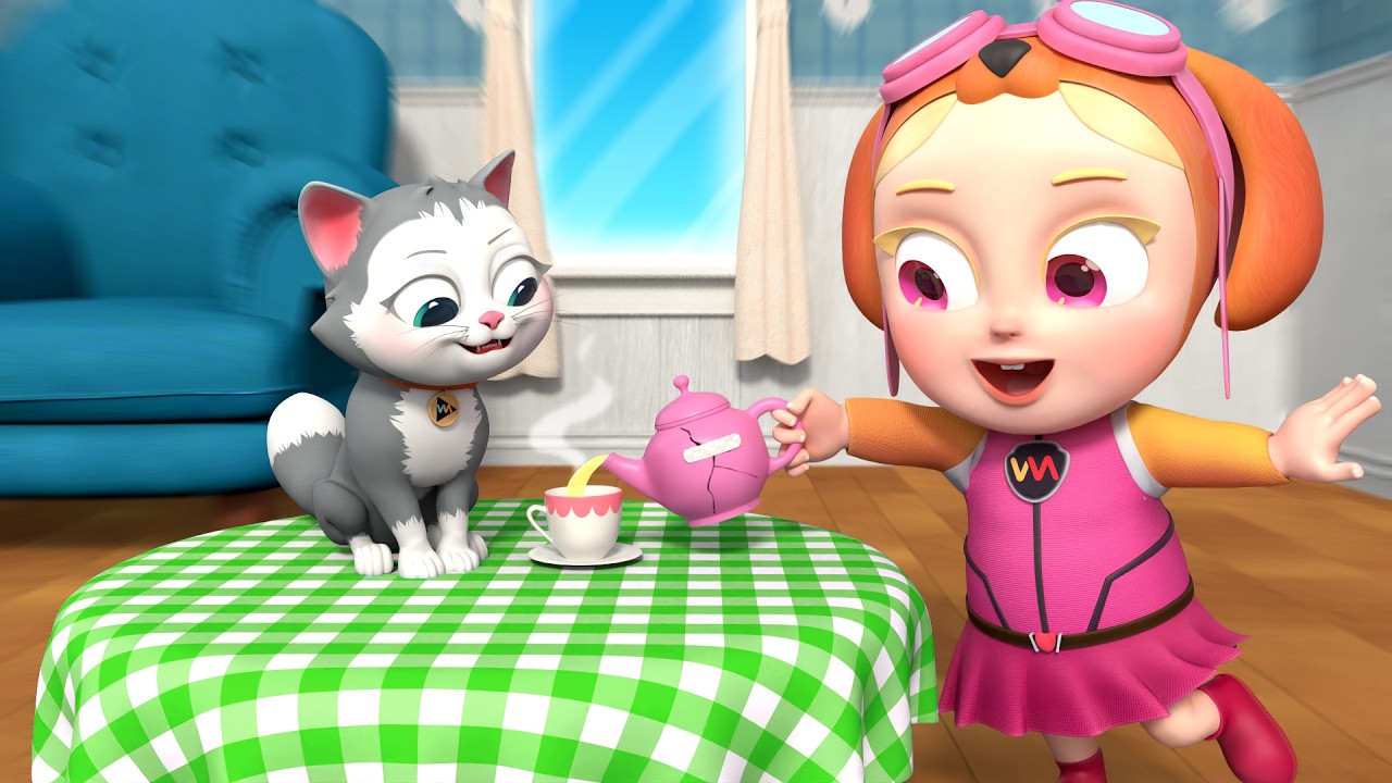Soo’s Recycled Toys Tea Party | Clean Up | Good Manners | Rosoo - Nursery Rhymes & Kids Songs