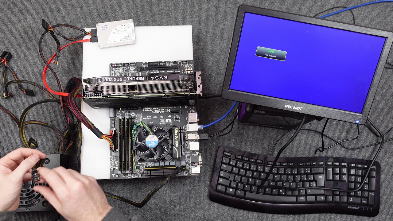 Gigabyte GA-Z97X-UD3H Intel i7-4790K 16GB DDR3 EVGA GeForce RTX 2060 KO & RTX 2080 Ti XC ULTRA Build