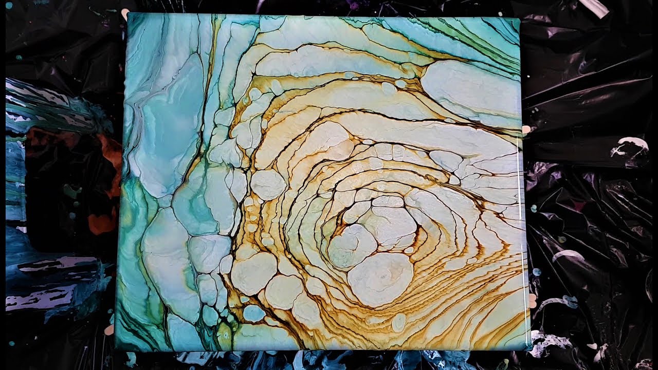 Cloud Effect with Golden Fluid - 1