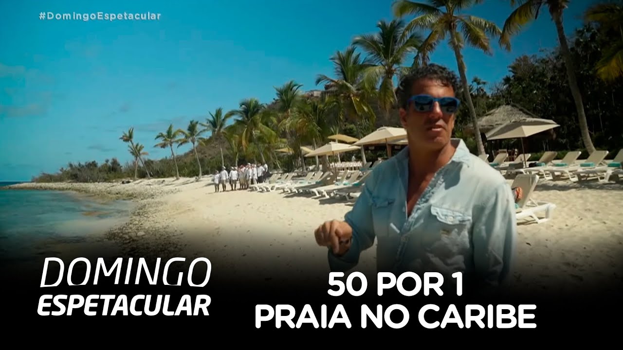50 por 1: Álvaro Garnero mostra praia no Caribe diferente de tudo o que você já viu