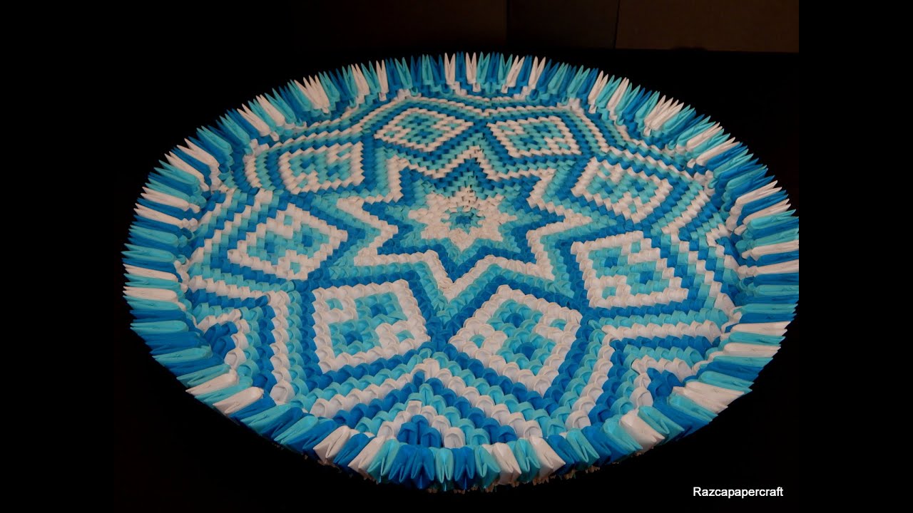 3d origami bowl (platter)