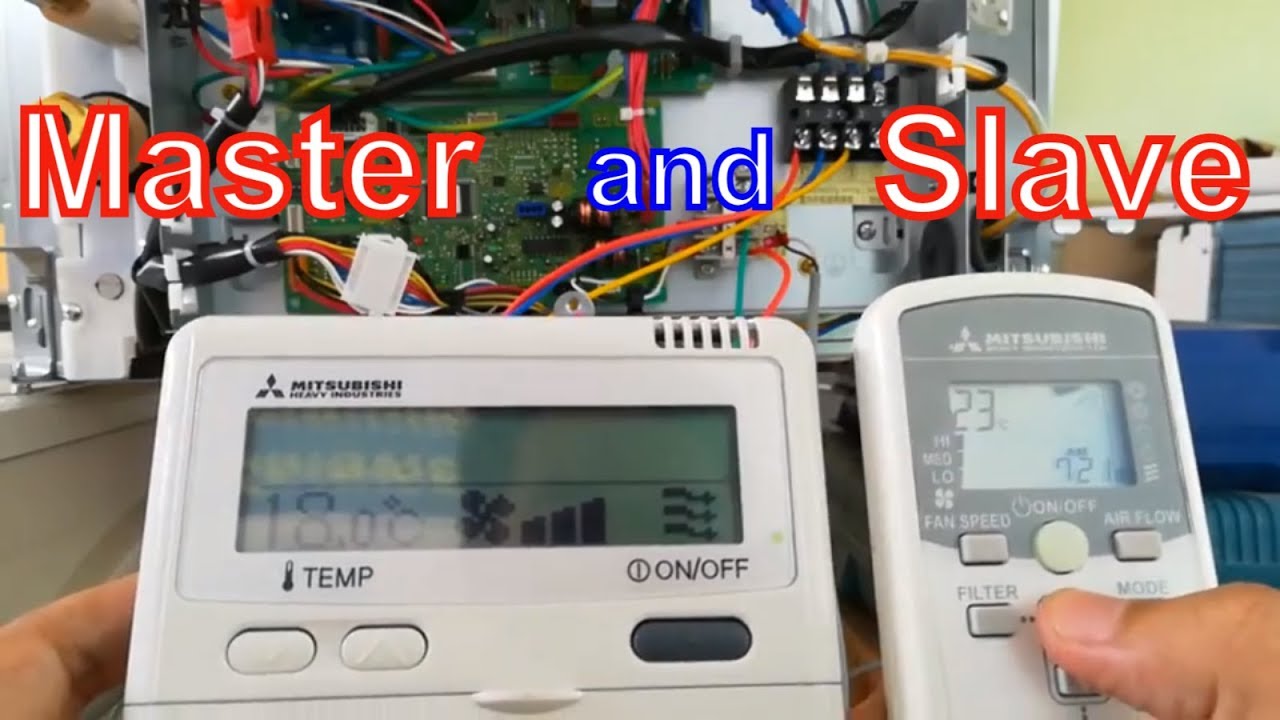 How to Setup Slave and Master on Remote Controller Mitsubishi AC