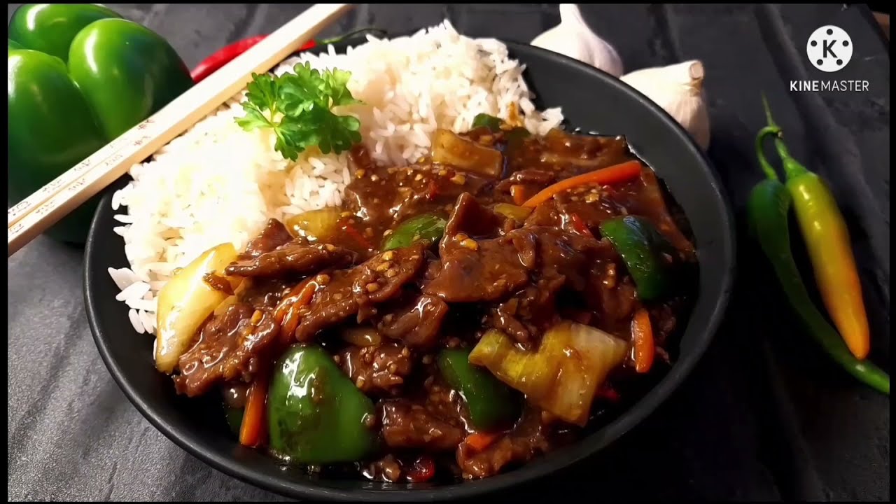 Beef with Garlic in Oyster Sauce