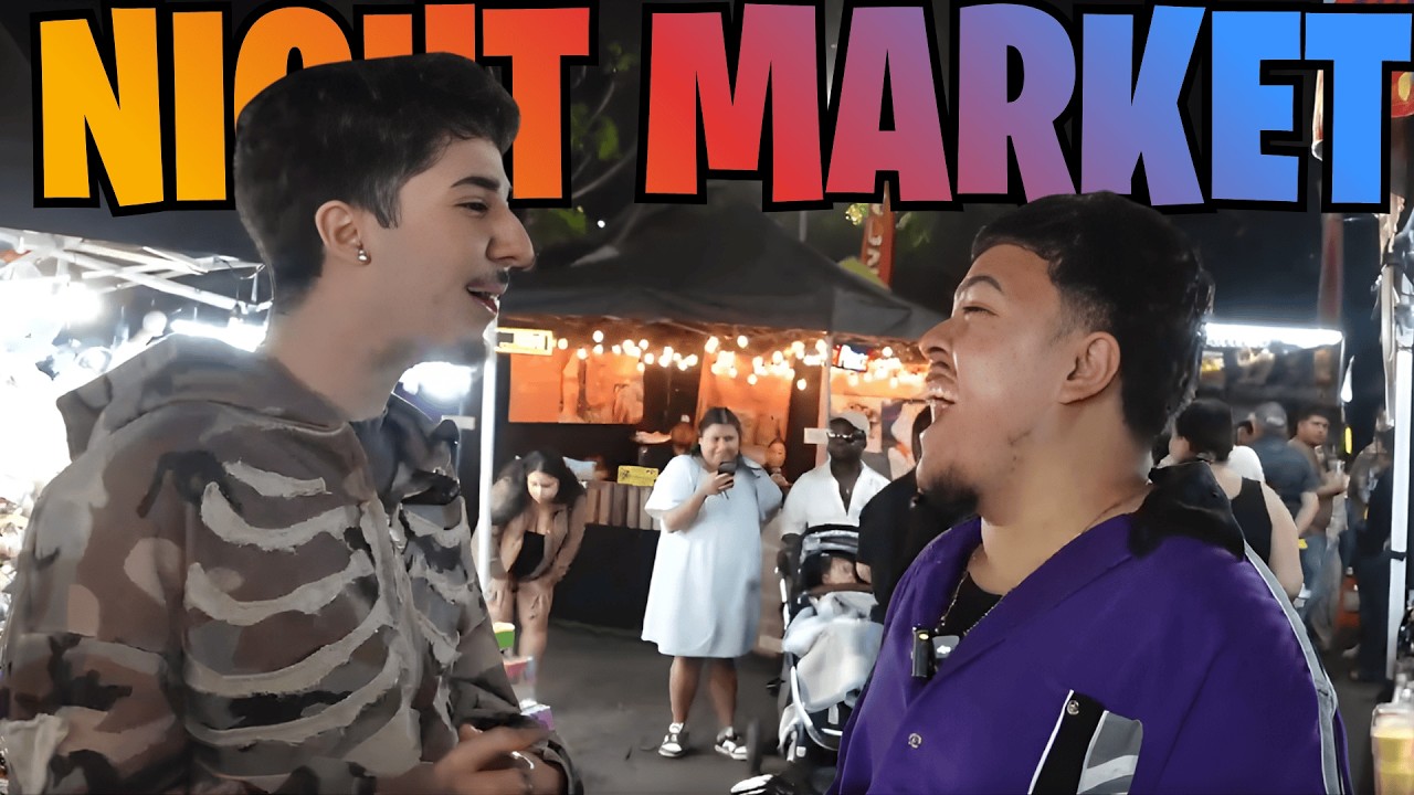 BENJY CHAVEZ and DIEGO ARRIAGA at the  LA night market