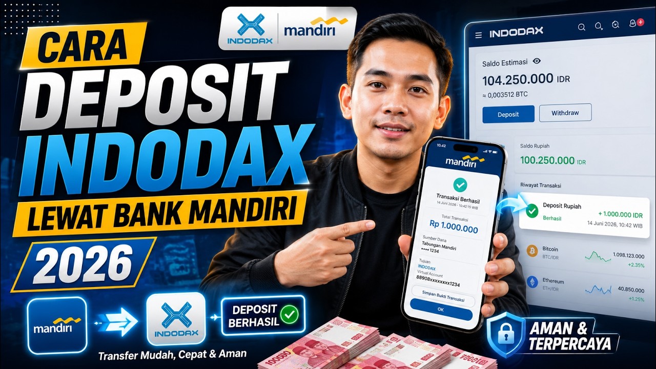 Cara Deposit Indodax Lewat Mandiri 2026 | Tutorial Cepat & Langsung Masuk