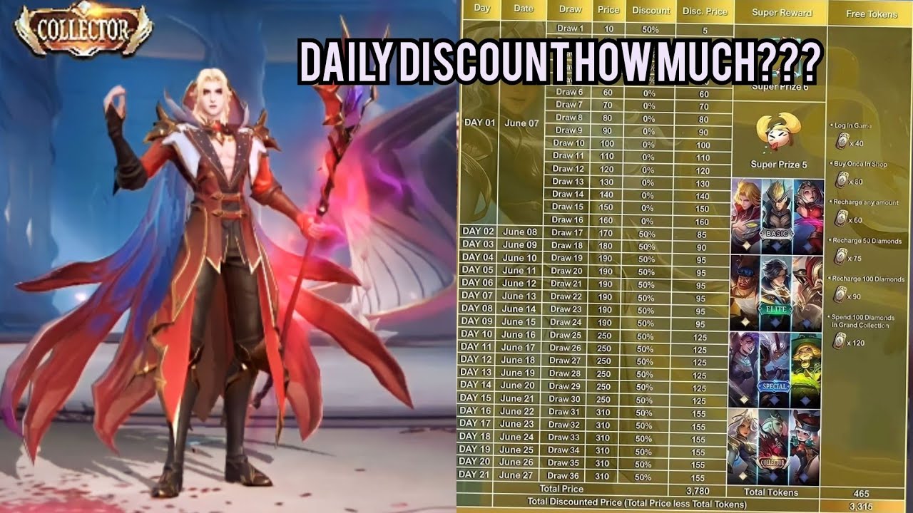 GRAND COLLECTOR SKIN HOW MUCH WILL YOU GET FOR 50%  DAILY DISCOUNT