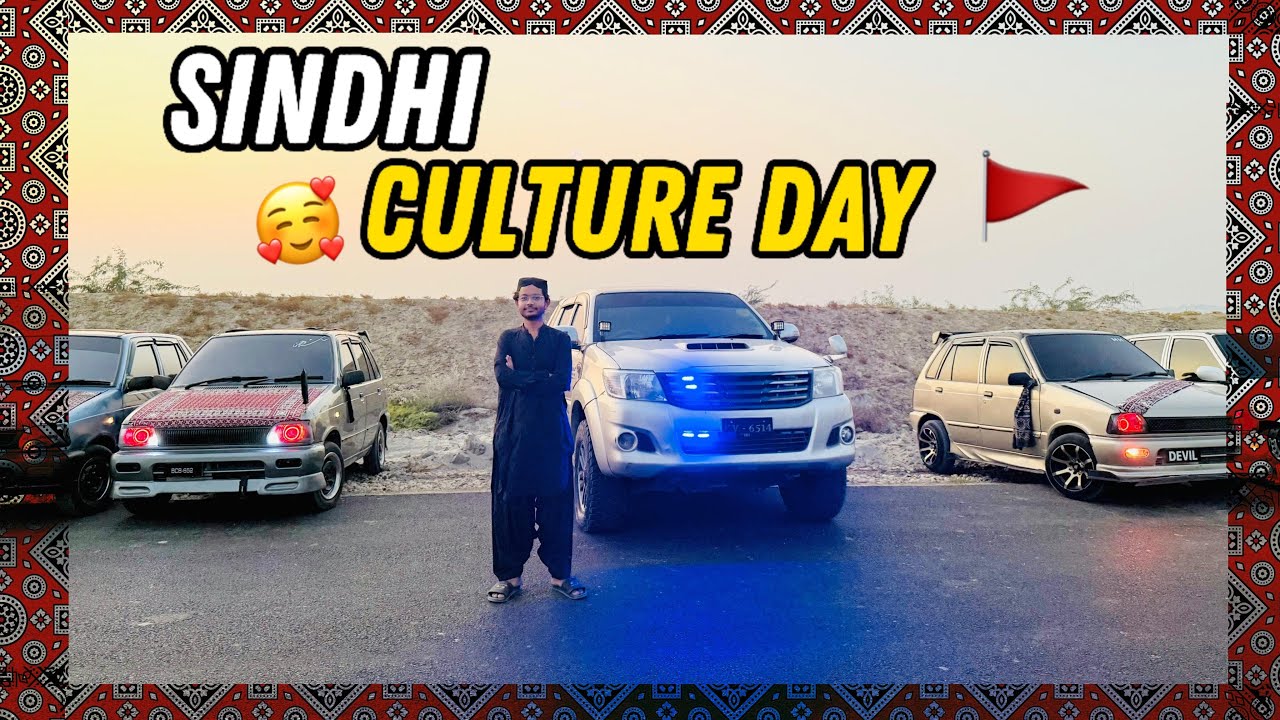Celebration Sindhi Culture Day ❤️🚩| Culture Day 2k24 🥰 | Cars Meetup❤️