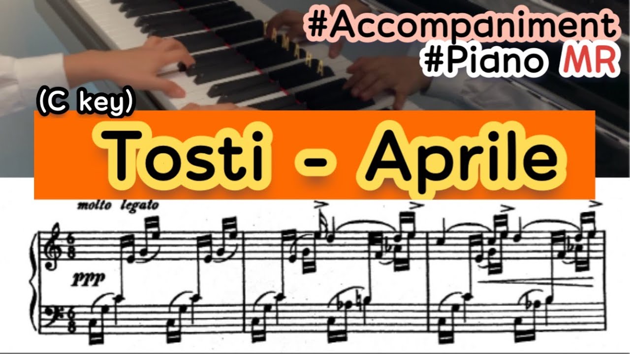 Tosti - Aprile accompaniment (토스티 - 4월 피아노 반주)