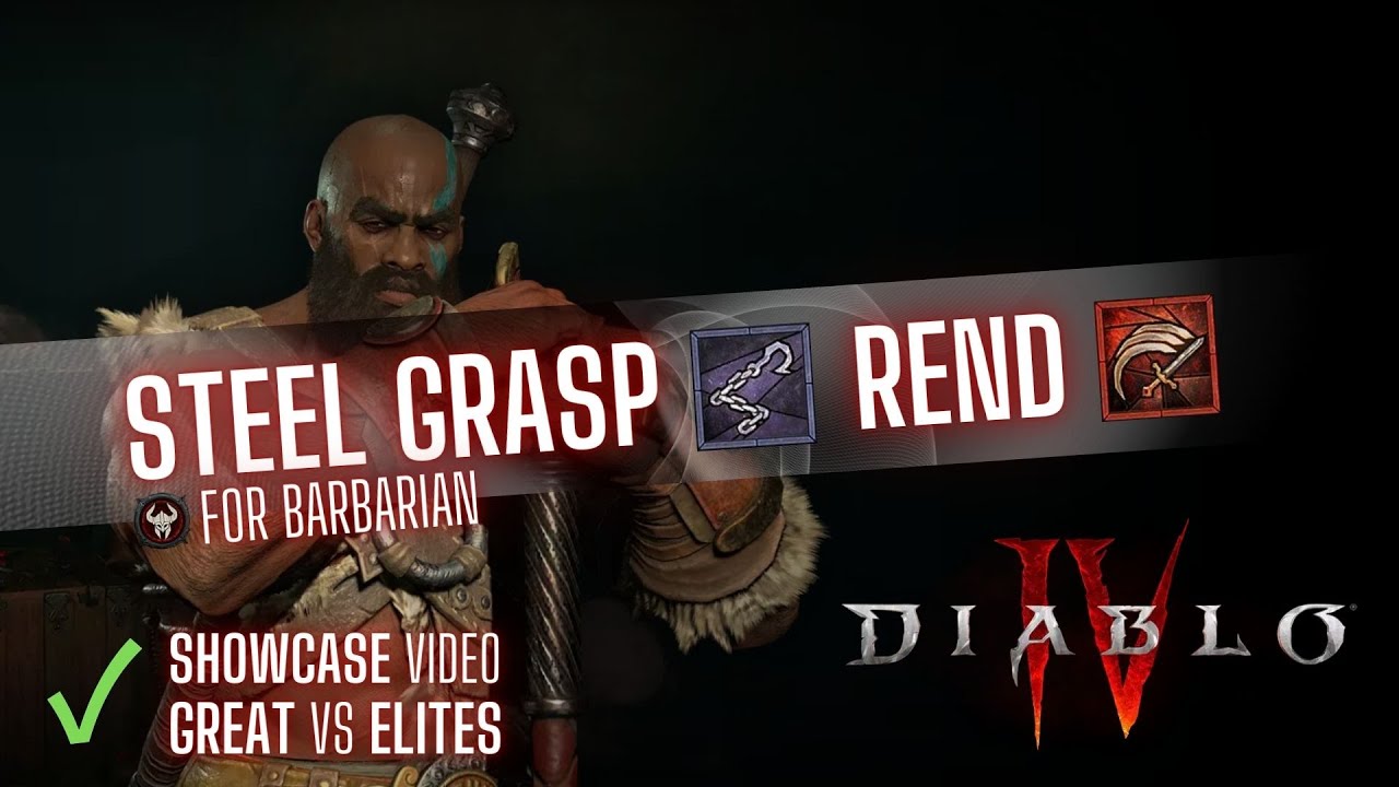 [Diablo IV] Steel Grasp Rend Barbarian - BUILD GUIDE (used to solo-clear Fallen Temple @ lvl 60)
