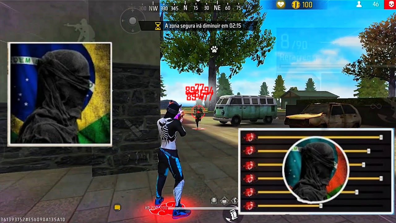 Testei a SENSI do SADX FF e Quase Tomei ΒΑΝ!😱🔥 (A Mais Invejada)
