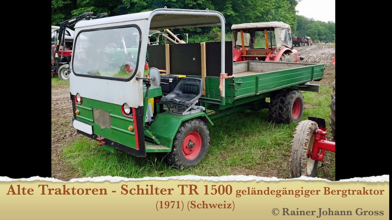 Alte Traktoren - Schilter TR 1500 geländegängiger Bergtraktor (1971 (Schweiz)