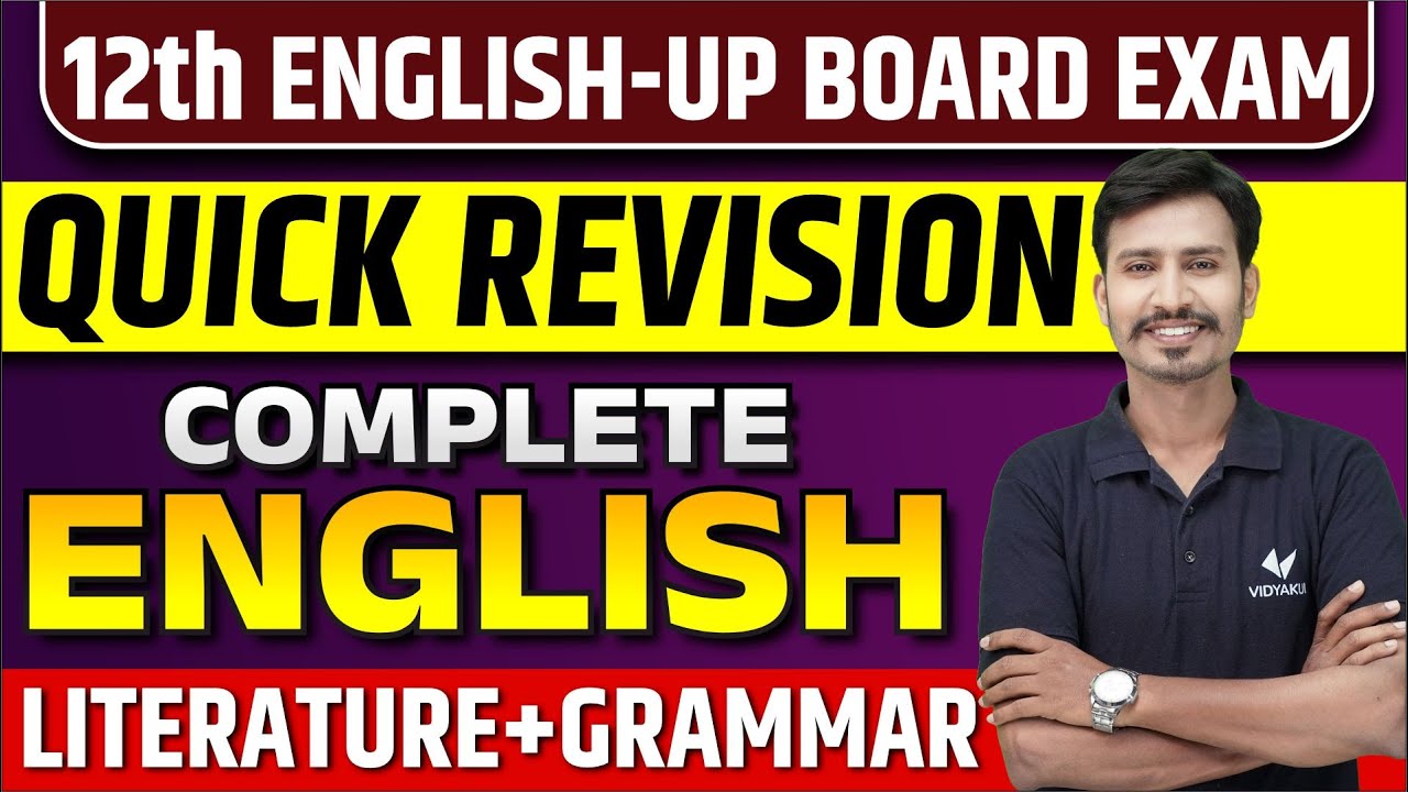 Class 12 English Grammar Complete Revision | UP Board English 12th Important Questions