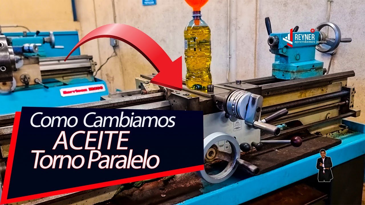💥Cambio de aceite a Torno Harrison M300 en la caja de los automaticos💓👌#tech #tecnología🚀🔌