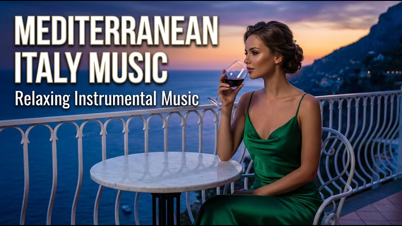 Italian Cafe Instrumental Mediterranean Style ☕ Relaxing Restaurant Music 🎶