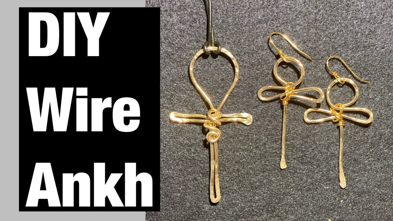 How to make wire Ankh earrings #jewelrydesign #diyjewelry #sherikao