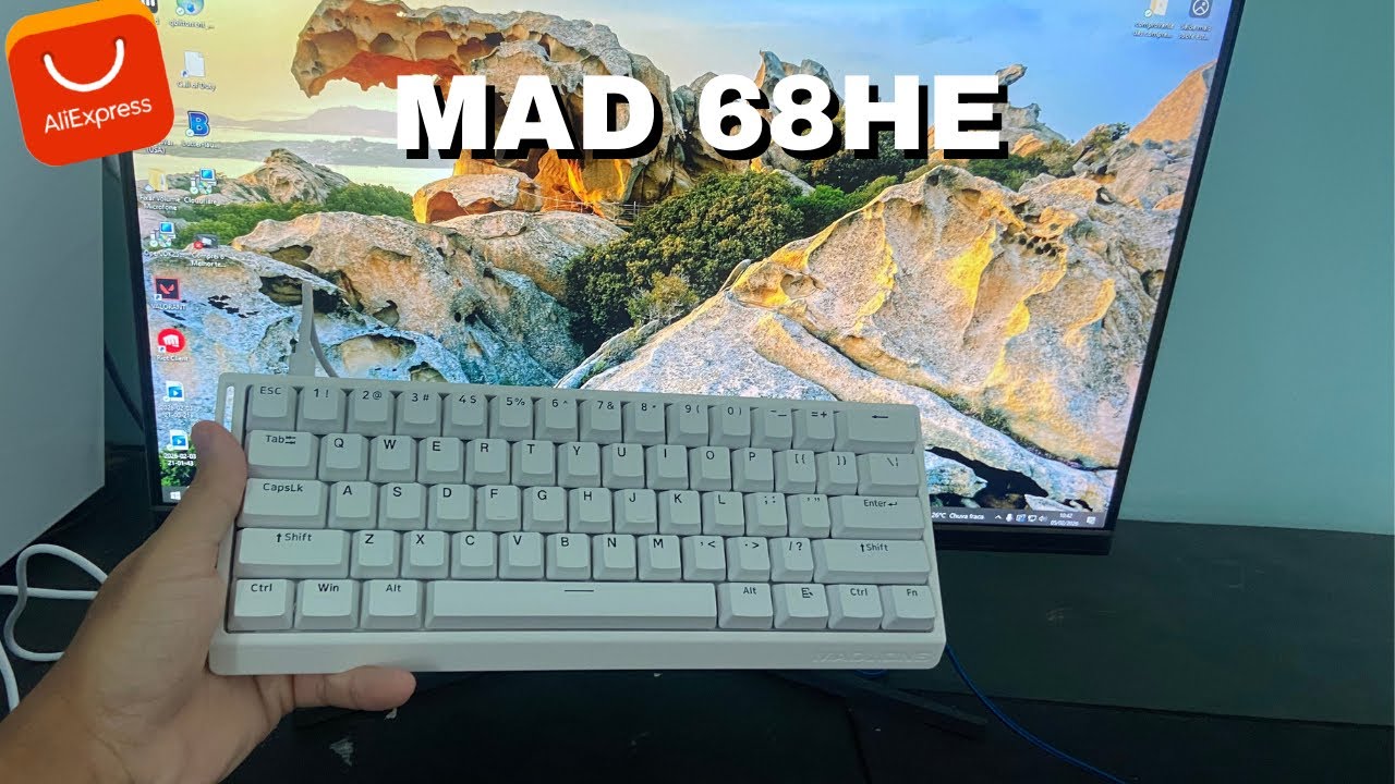 Comprei o Melhor teclado Custo Beneficio da AliexPress (MAD 68HE)