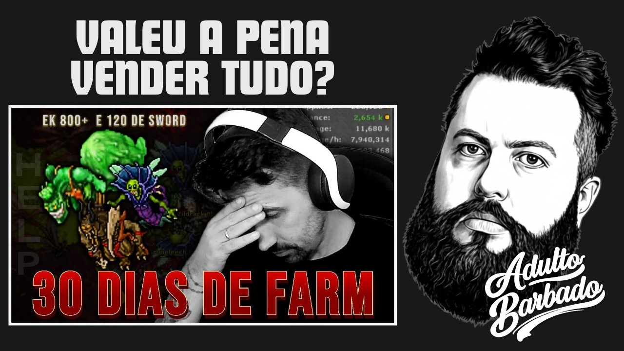 LEVEL 800 farma QUANTOS REAIS no TIBIA?
