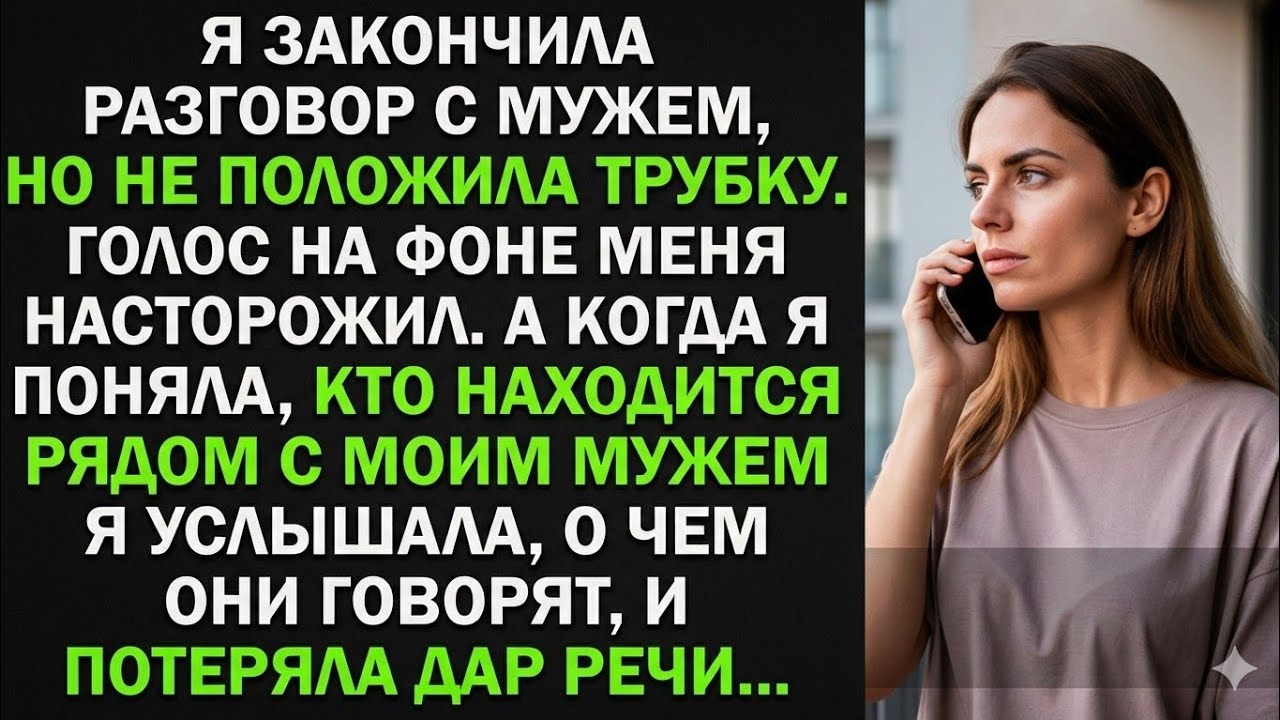 Я закончила разговор с мужем, но не положила трубку. Эта случайность спасла меня от...