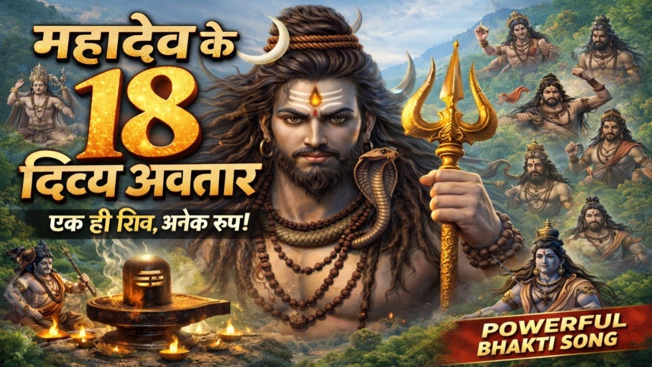 महादेव के 18 दिव्य अवतार | एक ही शिव, अनेक रूप | Powerful Bhakti Song Aman Yadav #video #bhaktisong