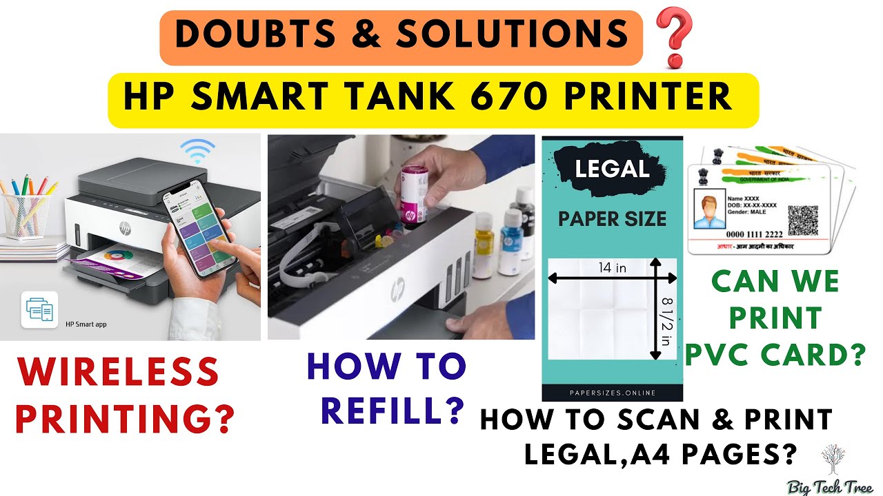 HP Smart Tank 670 Complete Doubts & Queries Solutions
