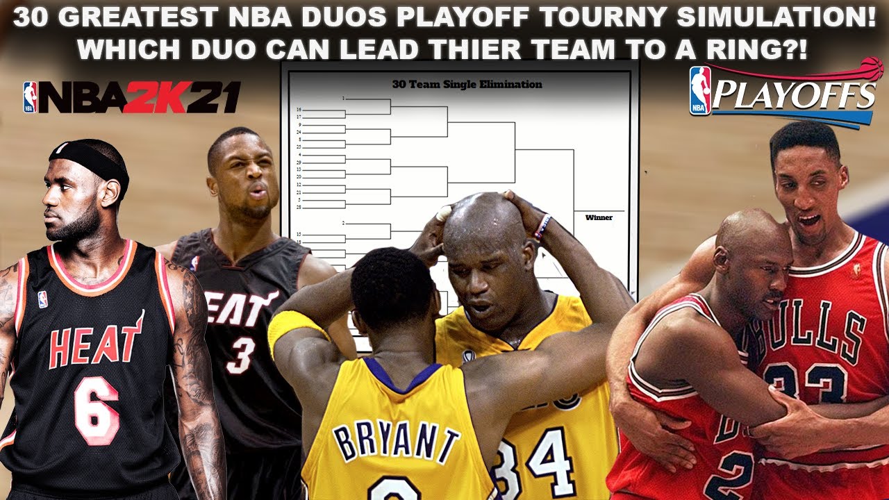 Putting The 30 BEST NBA Duos Of All Time Into A PLAYOFF Tournament Simulation - NBA2K21 (Live Games)