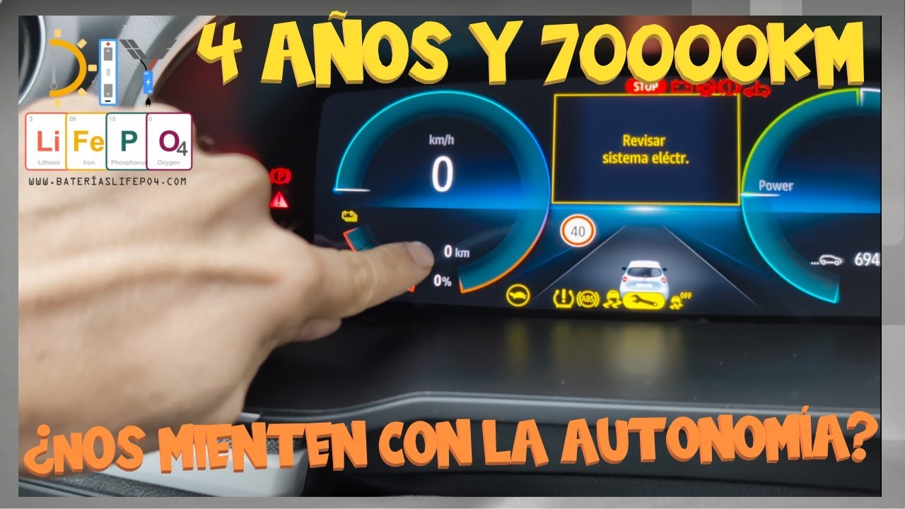 🔋 Autonomía y estado de vida (SOH) REAL de la batería, del 100 al 0 y del 0 al 100% en mi ZOE 52kWh