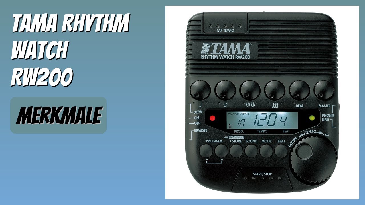 BEWERTUNG (2025): TAMA Rhythm Watch RW200. Infos