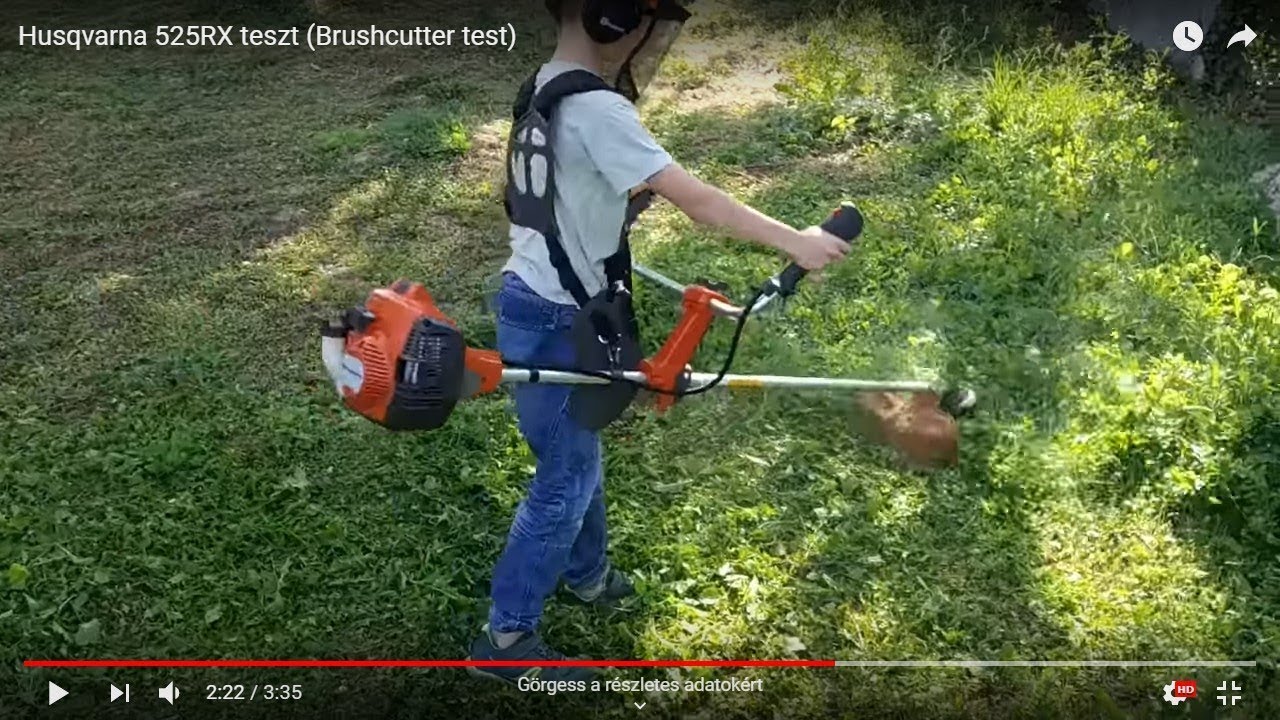 Husqvarna 525RX teszt    (Brushcutter mower test)
