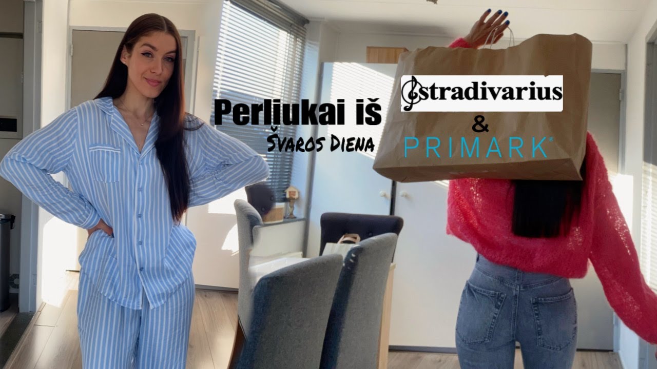 Stradivarius ir Primark HAUL'as👖🛍️ Namučių apsitvarkymo diena. 🧹