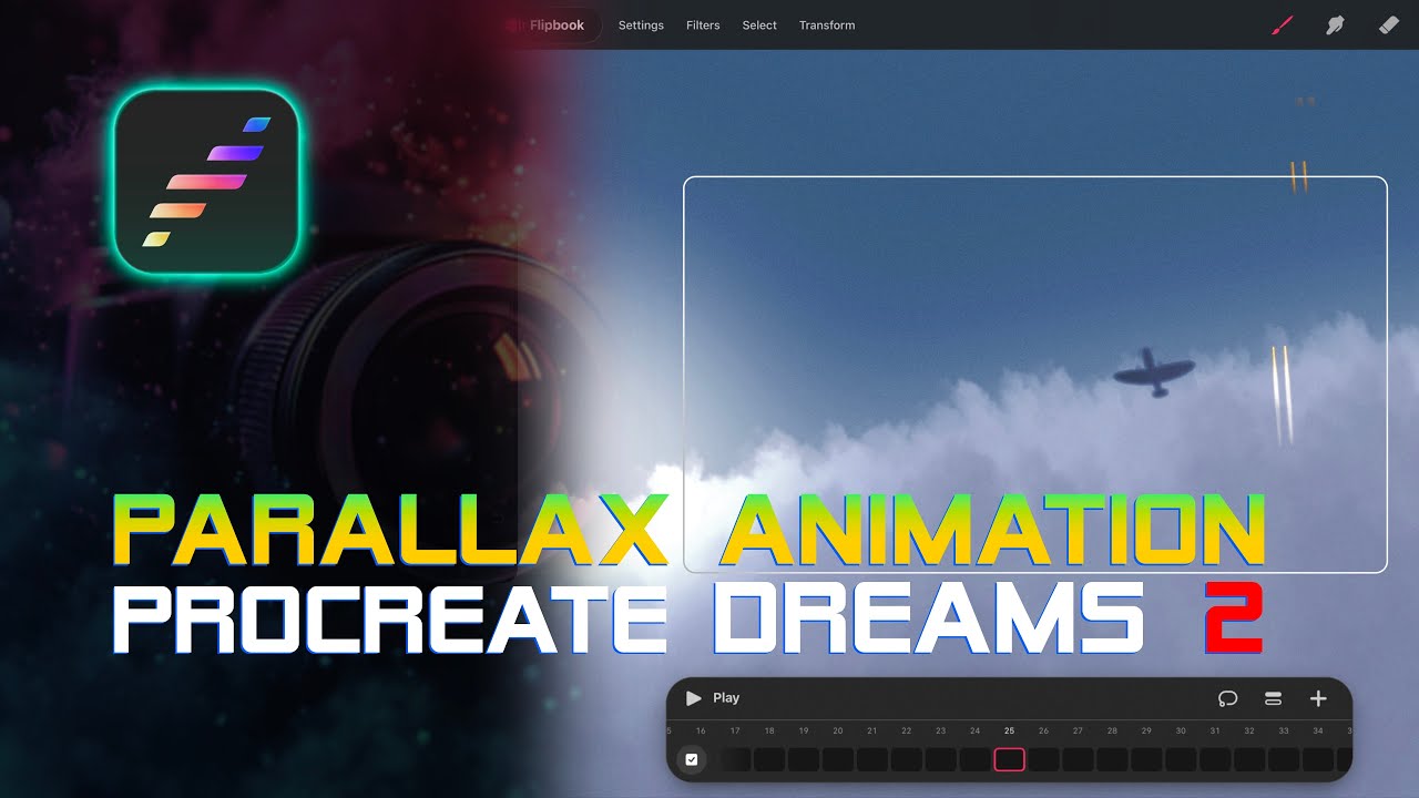 Параллаксная анимация в Procreate Dreams 2 от @enrirdf