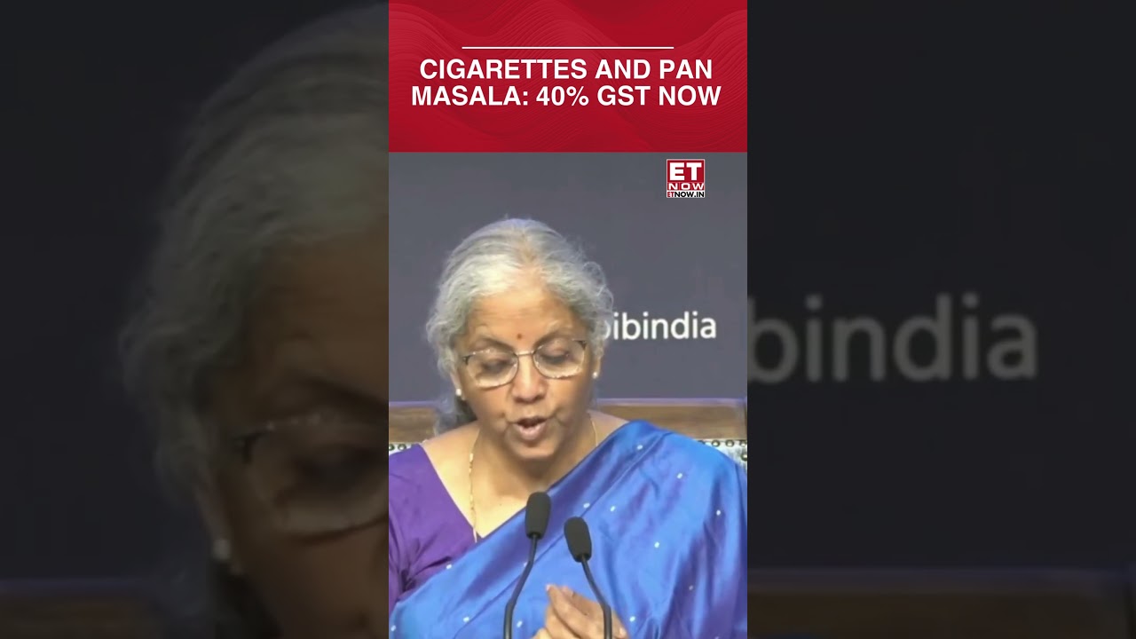 Cigarettes And Pan Masala Now Expensive, GST Council Approves 40% GST | Nirmala Sitharaman #shorts