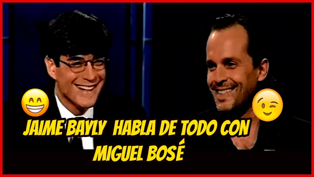 MIGUEL BOSÉ se confiensa con JAIME BAYLY