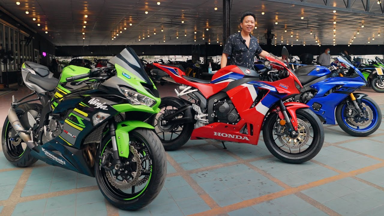 CBR600RR vs. R6 vs. ZX6R คันไหนสูงและสวยสุด!
