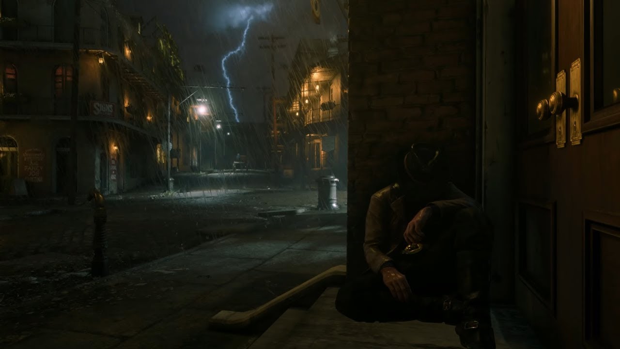 A Long Nap During A Thunderstorm In Saint Denis | RDR2 ASMR