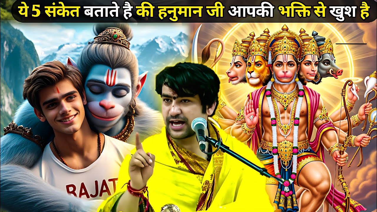  ये 5 संकेत आपको बताते है की हनुमान जी आपकी भक्ति से अधिक खुश है 😯|| BAGESHWAR DHAM 🚩🕉️ || #viral 