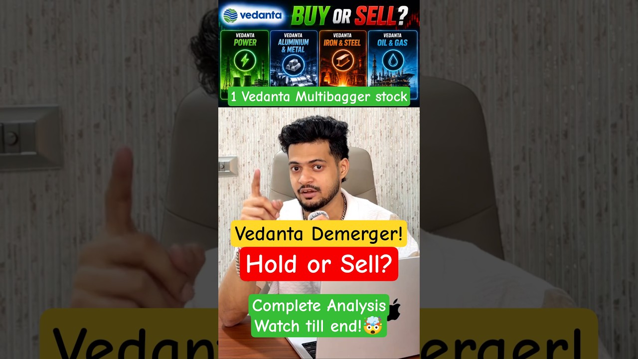 Vedanta Demerger 2026🔥4 Shares FREE! Which Stocks to HOLD or SELL? |Full Breakdown📈 #shorts #vedanta