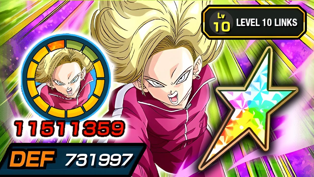100% NEW AGL F2P TOP ANDROID 18 LEVEL 10 LINKS! Dragon Ball Z Dokkan Battle