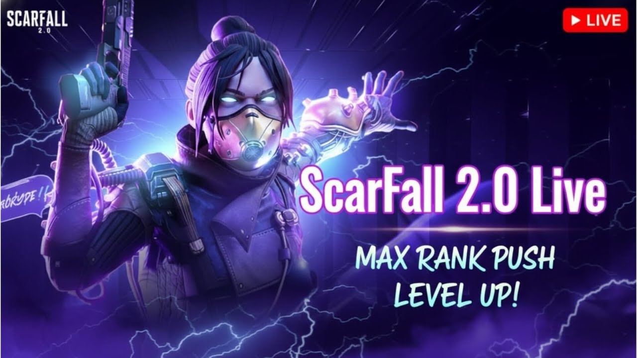 Season 3 OP Gameplay 🔥 ScarFall 2.0 Live | Rank Push Kar Ke Dikha Diya